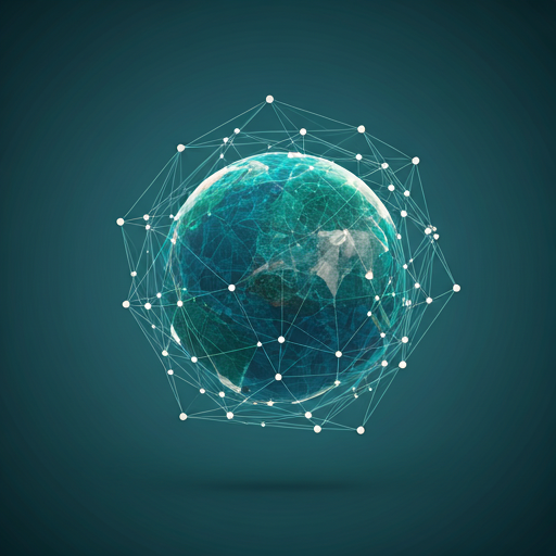 Red digital abstracta representando conectividad global e innovación tecnológica