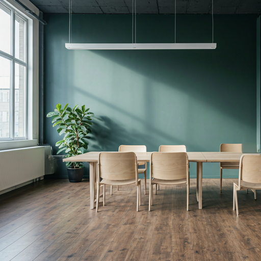 Entorno de oficina colaborativo donde tecnología y talento humano trabajan en sinergia